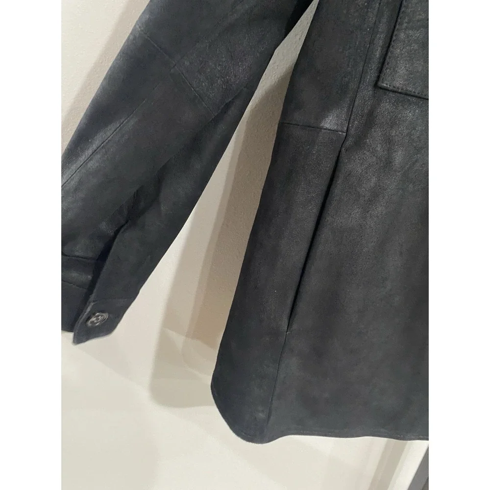Westbound womens LEATHER jacket blazer lined black sz XL NEW $249 BRAND NEW‎ A1